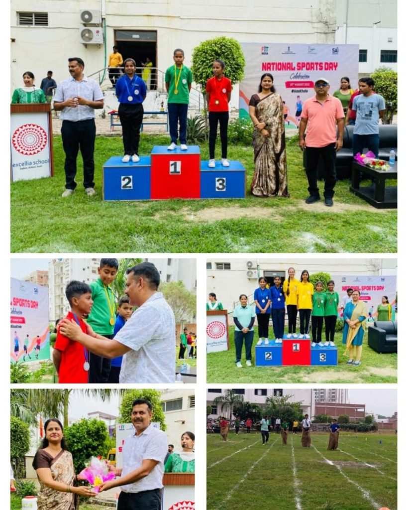 Observing National Sports Day At Excellia School