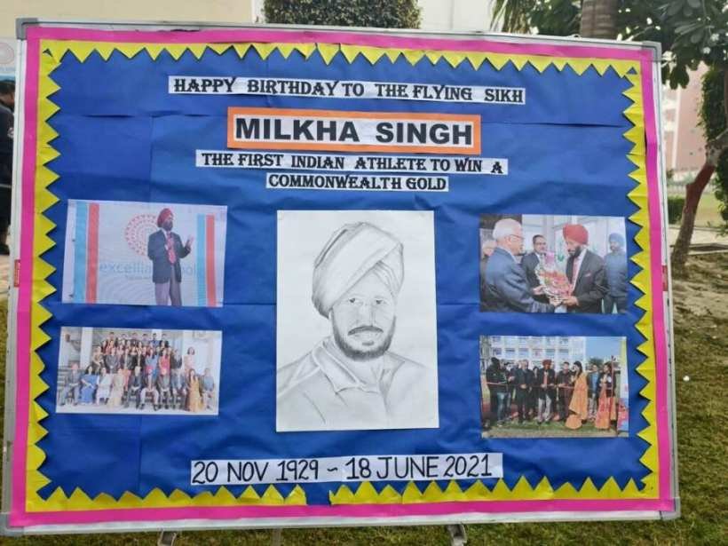 एक्सीलिया स्कूल ने ‘फ्लाइंग सिख’ मिल्खा सिंह को उनके जन्मदिन पर याद किया।