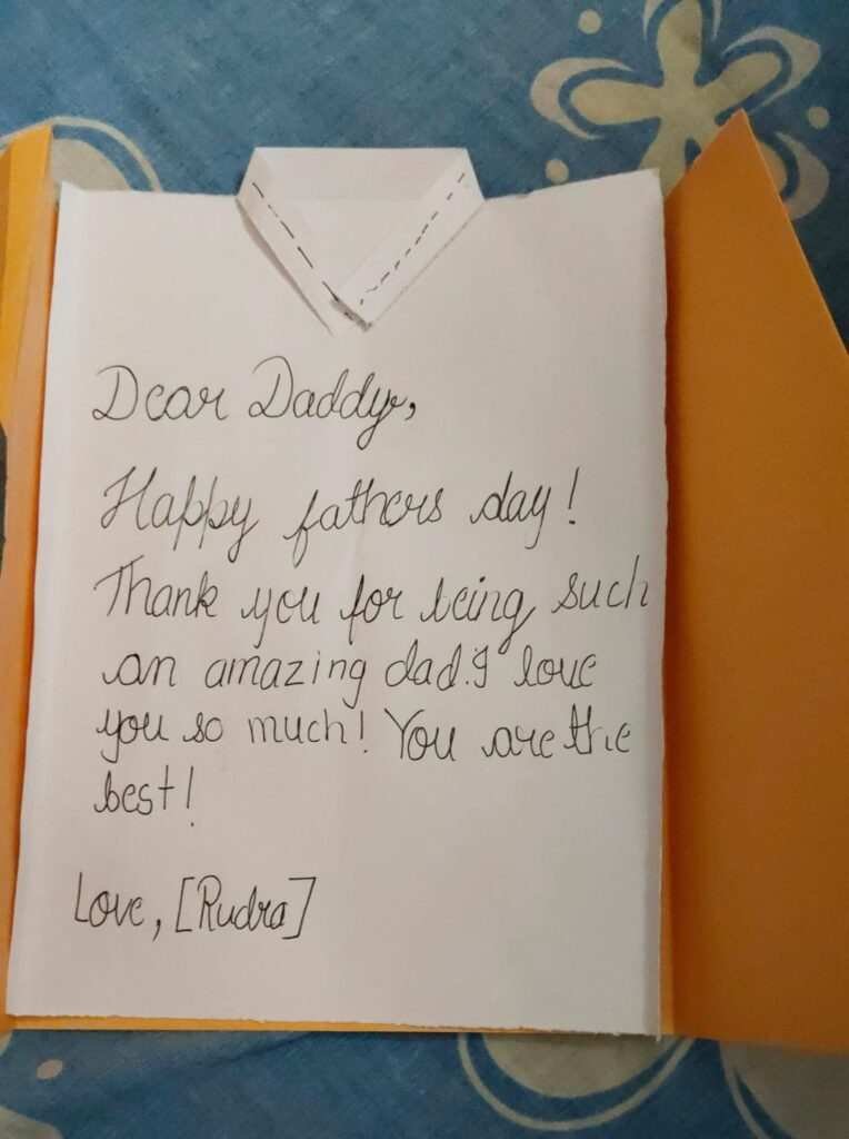 Father’s Day Activity at  Excellia School