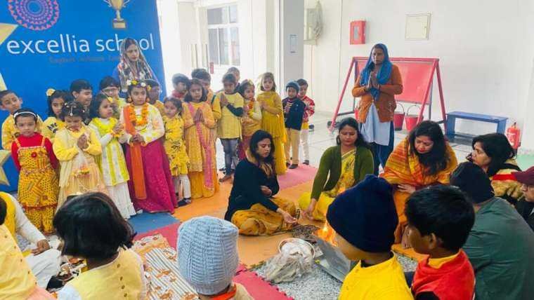 Basant Panchami Celebrations at Excellia School 2024